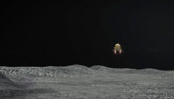 locates moon lander